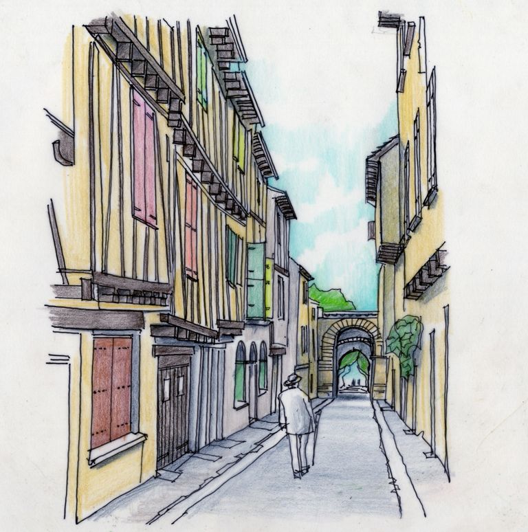 Street in Sauveterre